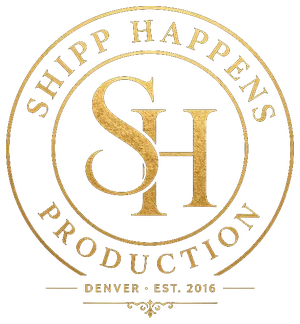 Shipp Happens Production gold wedding badge